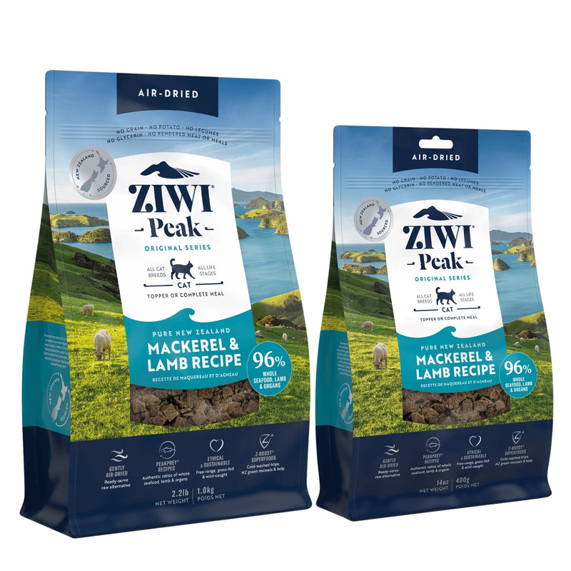 ZIWI Peak Cat Food Air Dried Mackerel and Lamb | PeekAPaw Pet Supplies