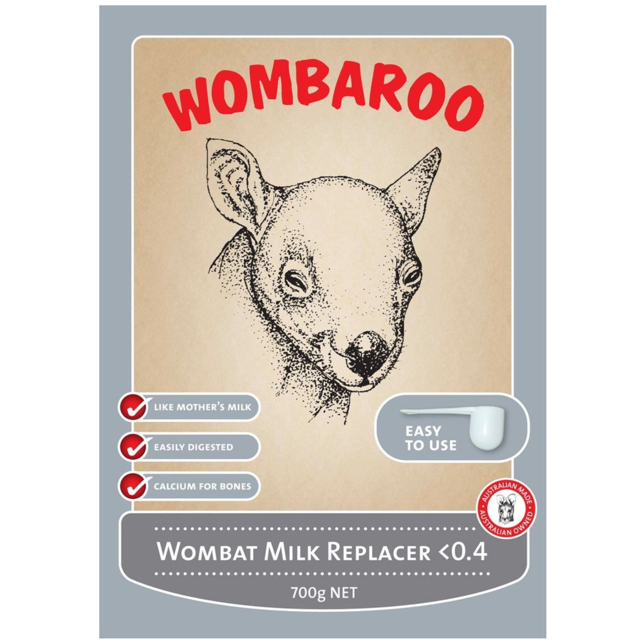 Wombaroo Wombat Milk Replacer <0.4