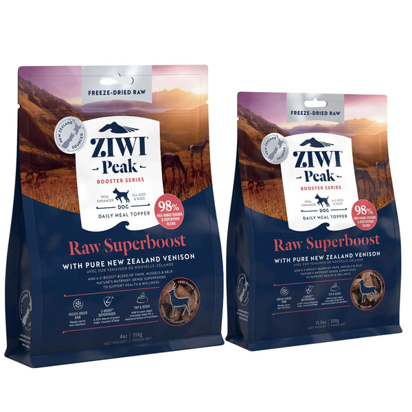 ZIWI Peak Freeze Dried Dog Boosters Raw Superboost - Venison | PeekAPaw Pet Supplies