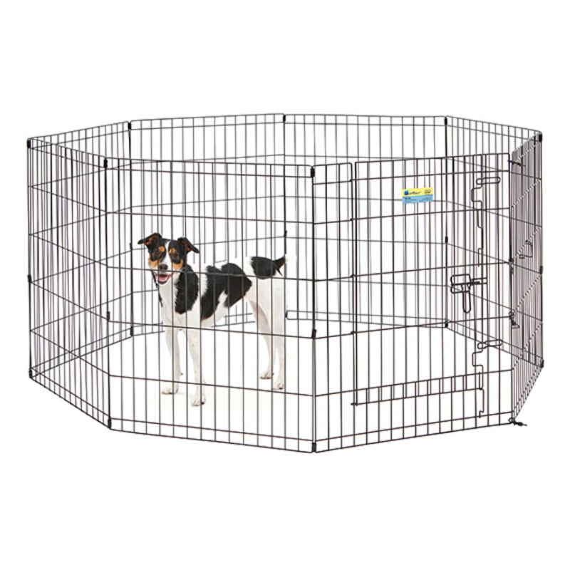 MidWest Homes for Pets Contour Exercise Pen with Door - 30" | PeekAPaw Pet Supplies