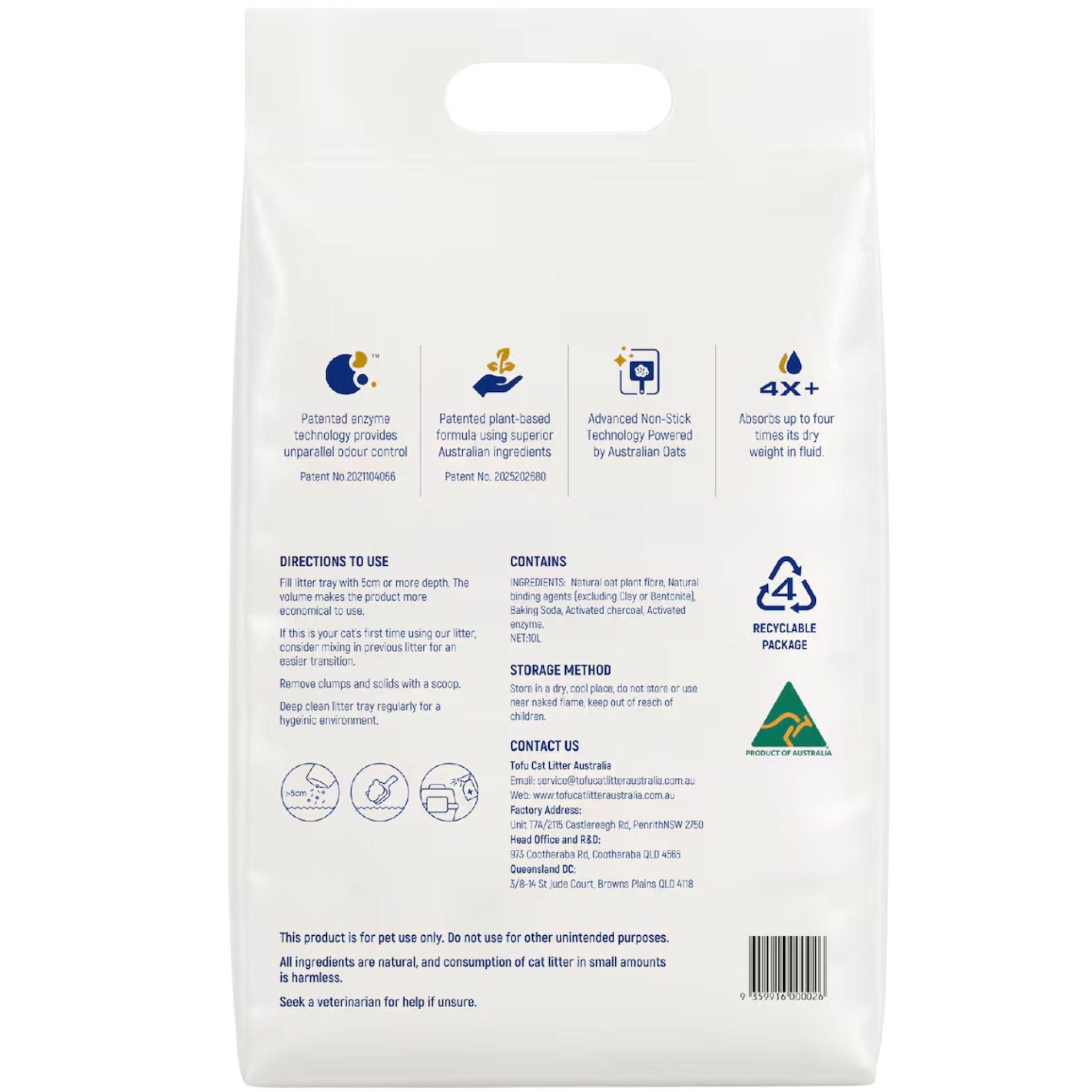 Tofu Cat Litter Australia Oat