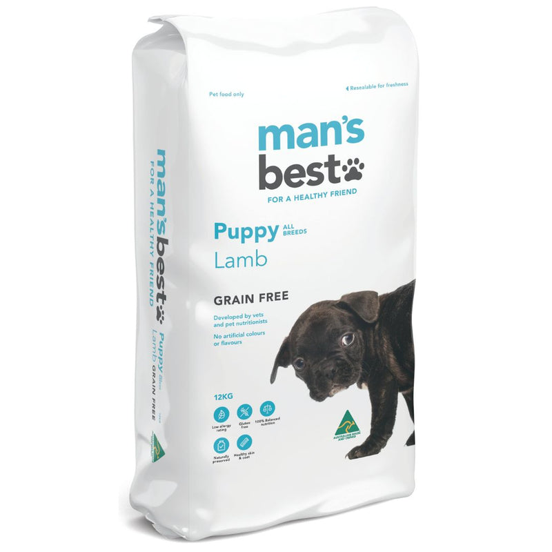 Mans Best Puppy Dog Food Lamb - 12kg | PeekAPaw Pet Supplies