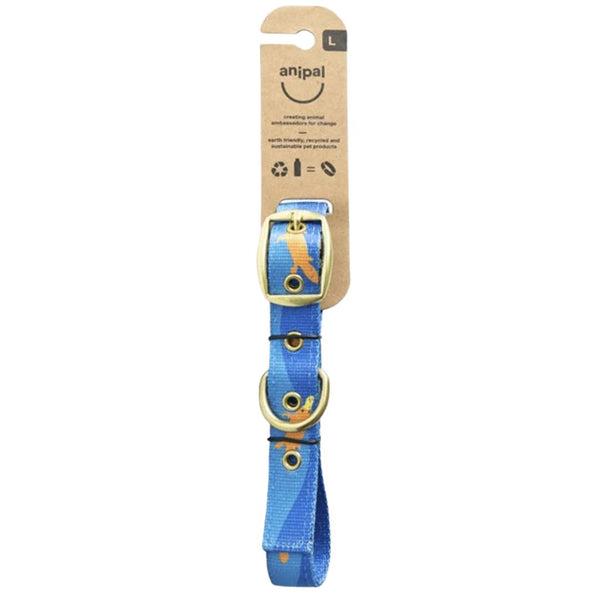 Anipal Piper The Platypus Recycled Dog Collar - Large | PeekAPaw Pet Supplies