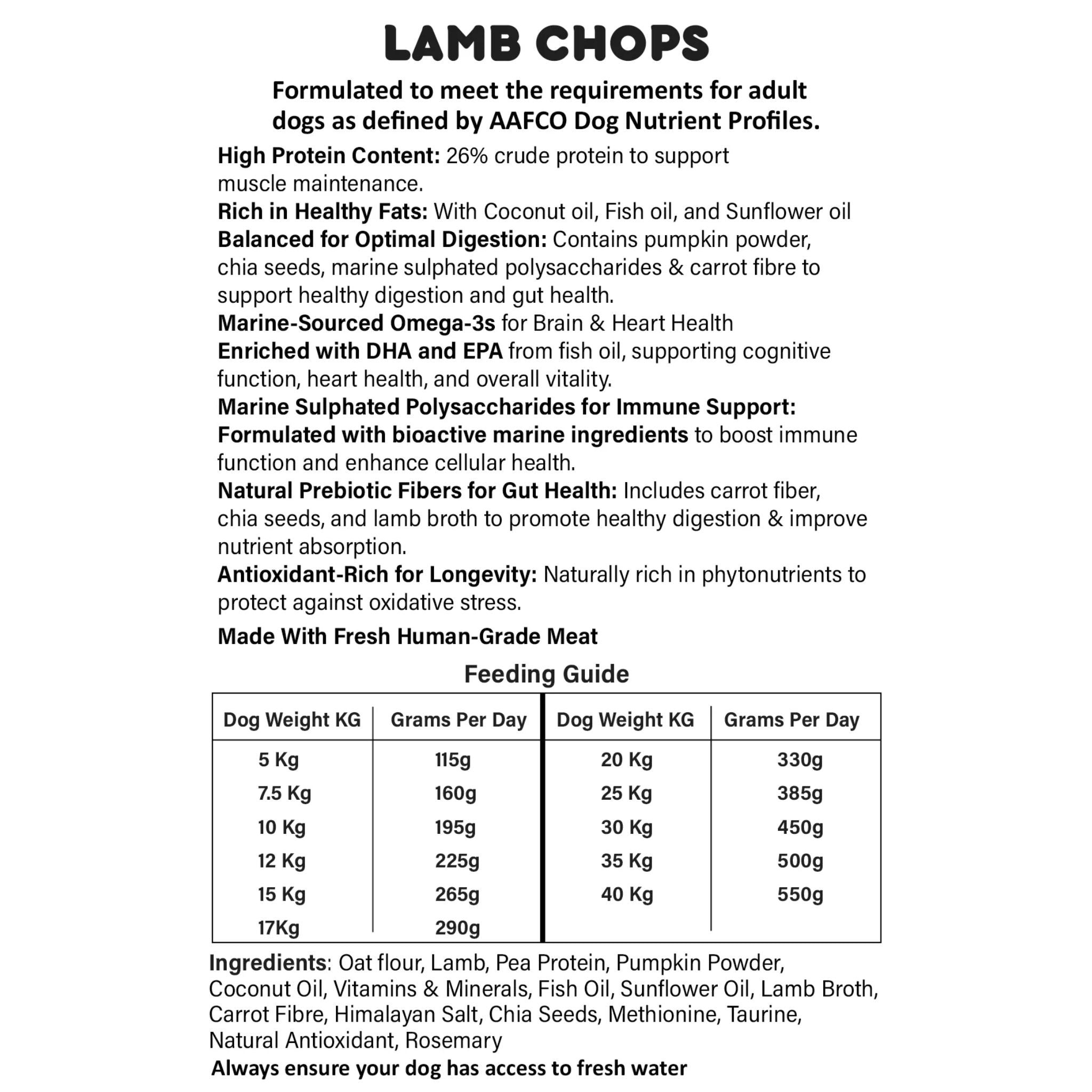 Mimi & Munch Doggios Lamb Chops Tasty Lamb Dog Food & Snack