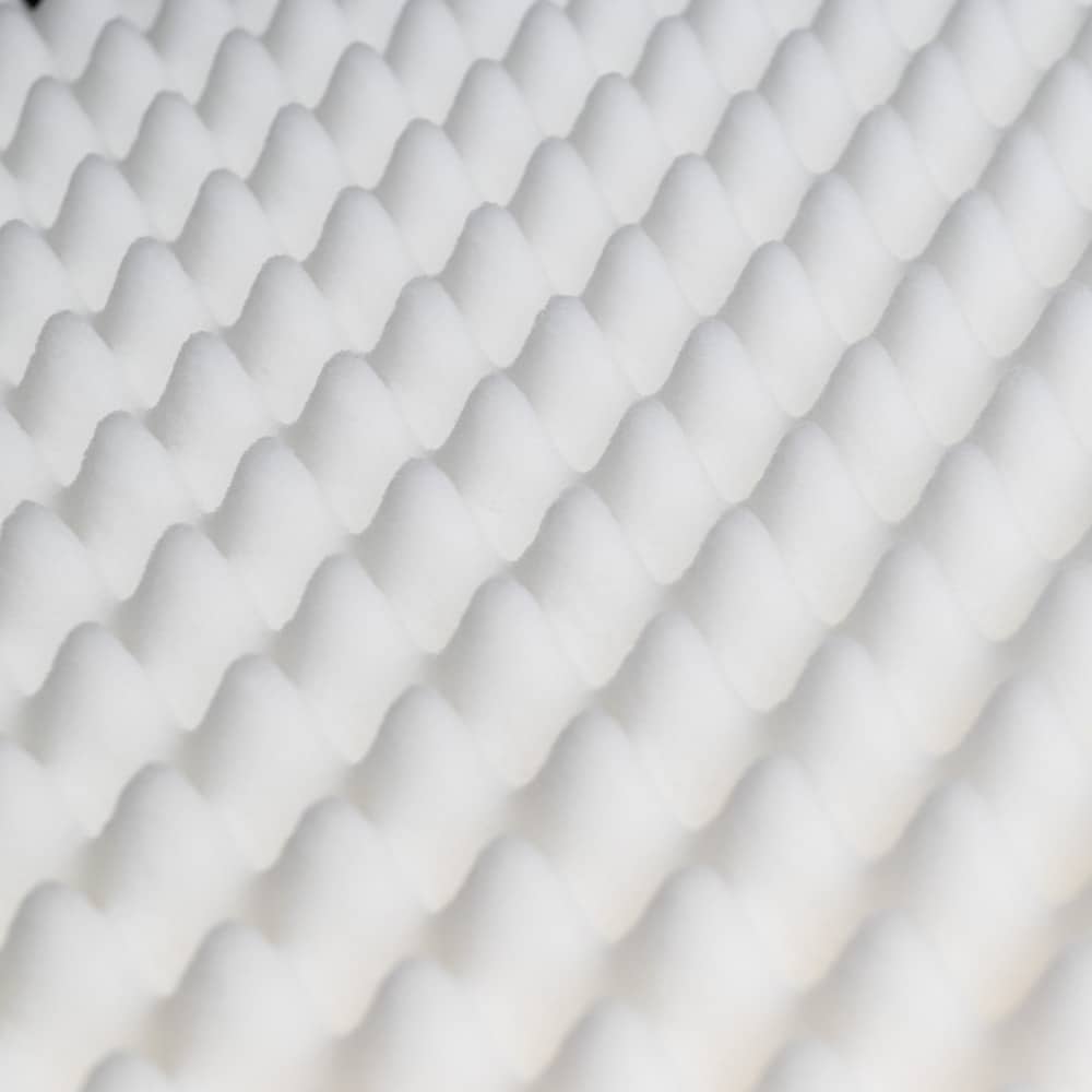 Cross-section of the orthopaedic foam base used in Superior Pet Goods beds