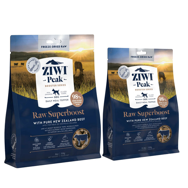 ZIWI Peak Freeze Dried Dog Boosters Raw Superboost - Beef | PeekAPaw Pet Supplies