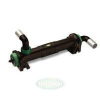 Blagdon Pro green water UV clarifier unit with inlet and outlet elbow fittings
