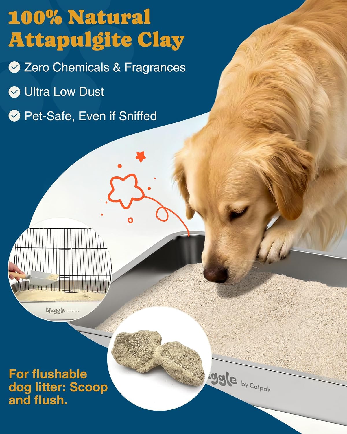 CatPak Waggle Natural Attapulgite Dog Litter - view 3