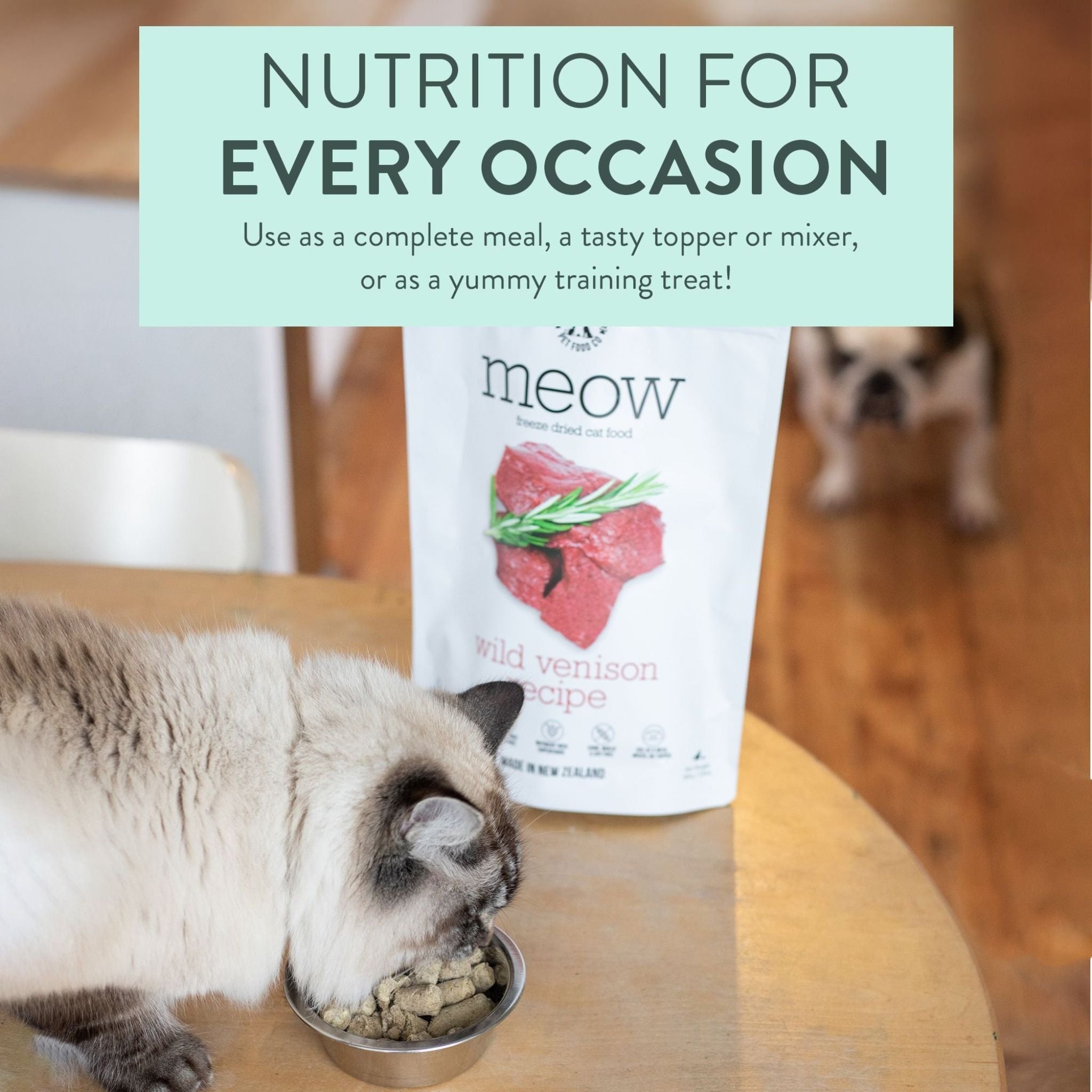 The New Zealand Natural Meow Freeze Dried Cat Treat Wild Venison