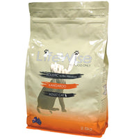 LifeWise Kangaroo with Lamb and Vegetable dry cat food, front of the 2.5kg bag