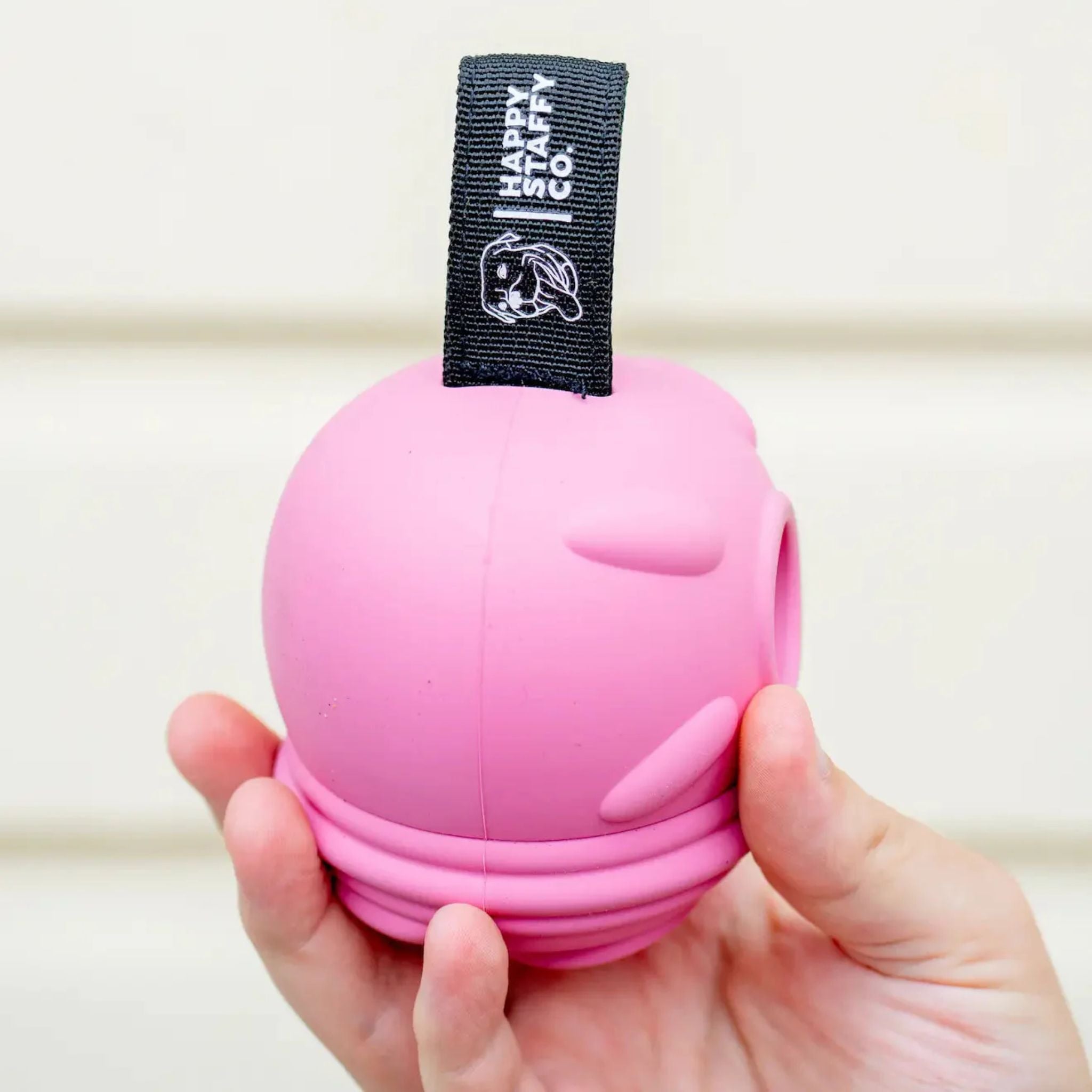 Happy Staffy Co Poppy Pig Treat Dispenser Dog Toy