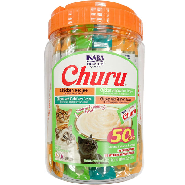 Inaba Cat Treat Churu Puree Chicken & Seafood Varieties