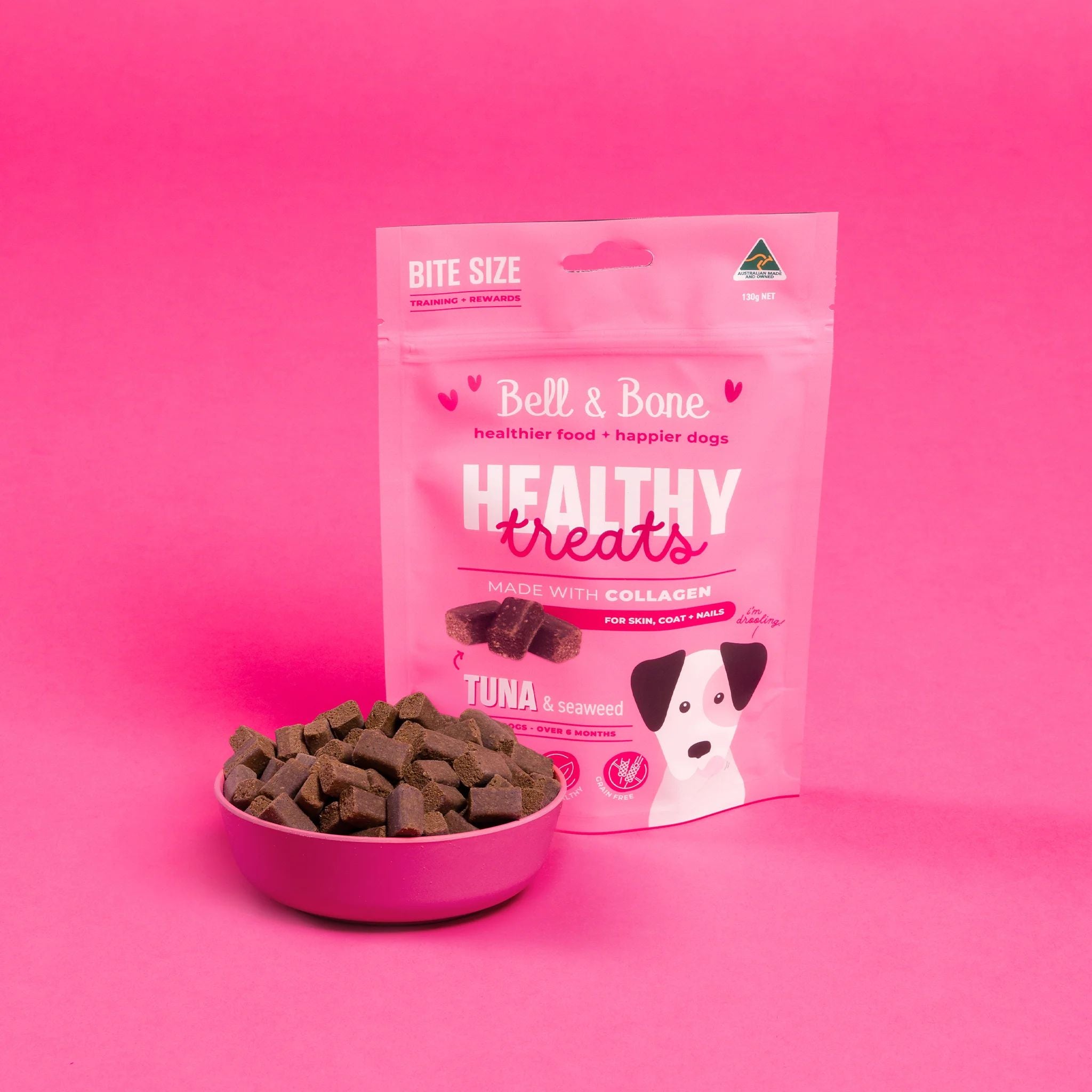 Bell and Bone Healthy Dog Treats Tuna & Seaweed for Skin, Coat and Nails