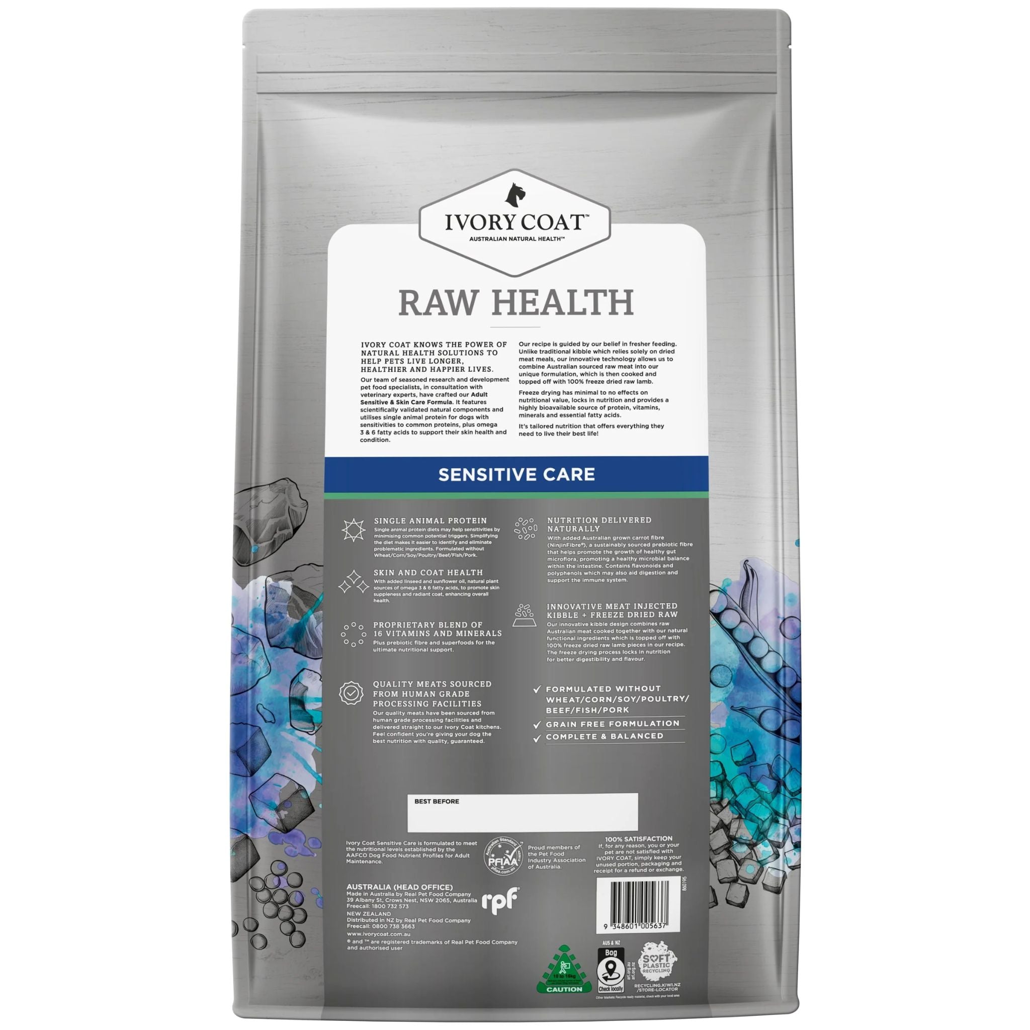 Ivory Coat Raw Health Sensitive Care Adult Dry Dog Food