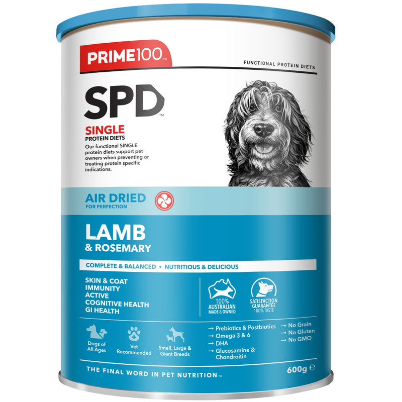 Prime100 SPD Air Dry Dog Food for Adult Lamb & Rosemary