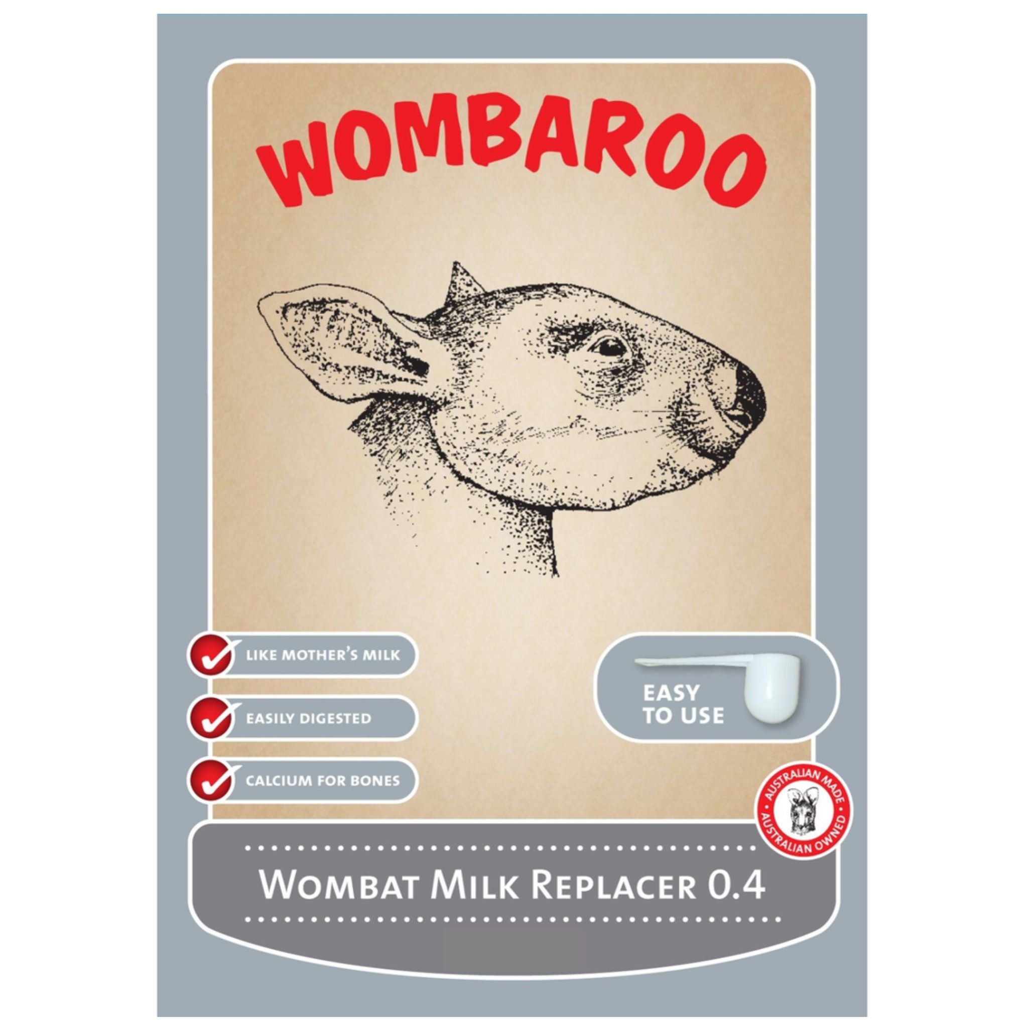 Wombaroo Wombat Milk Replacer 0.4