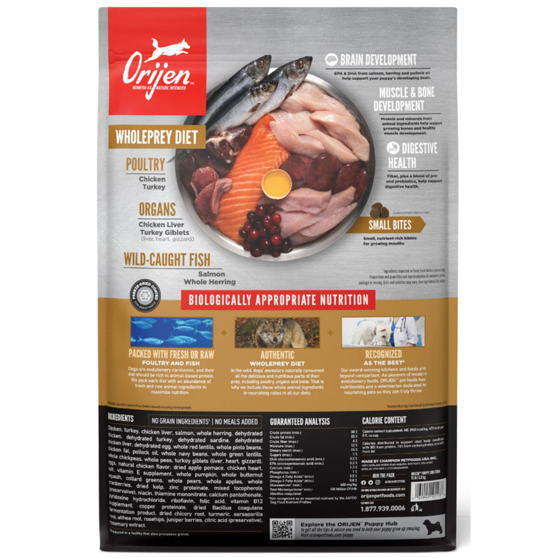 ORIJEN Biologically Appropriate Dry Dog Food Puppy
