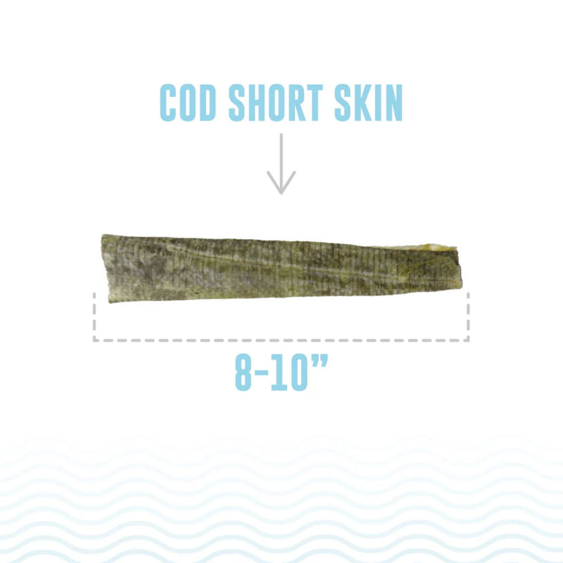 Icelandic+ Dog Treats Cod Short Skin Sticks 20-25cm