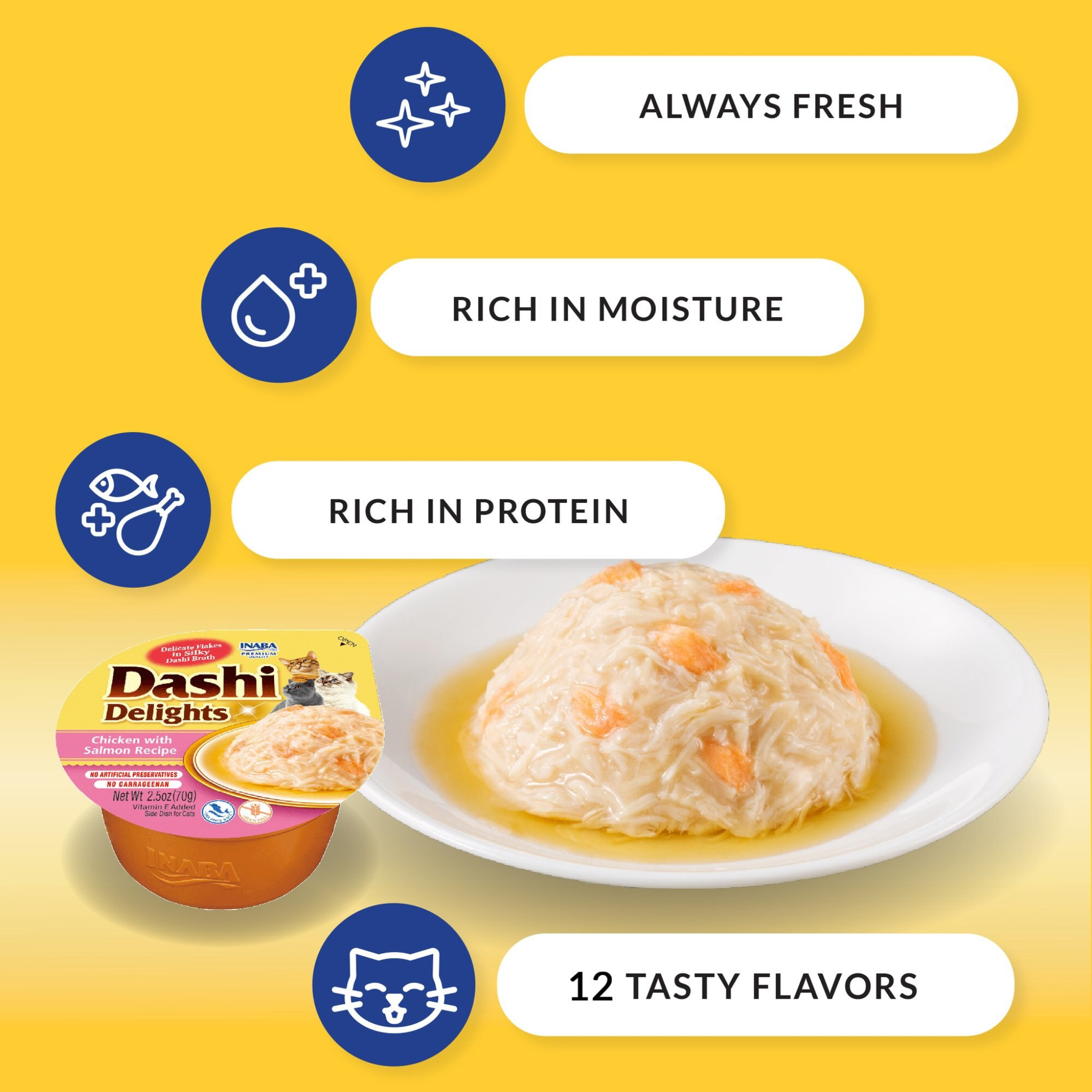 Inaba Cat Treat Dashi Delights Cup Tuna Cheese