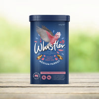 Whistler Medium Parrot Treat Mix 450g tub - front of pack
