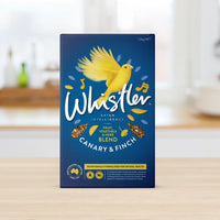 Whistler Canary & Finch Gourmet Blend bird seed 1.2kg carton - front of pack