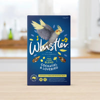 Whistler Cockatiel & Lovebird Gourmet Blend bird seed 1.2kg carton - front of pack