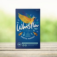 Whistler Exotic Parrot Gourmet Blend bird seed 1.2kg carton - front of pack