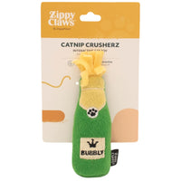 Zippy Paws ZippyClaws Catnip Crusherz Bubbly bottle cat toy in its retail pack