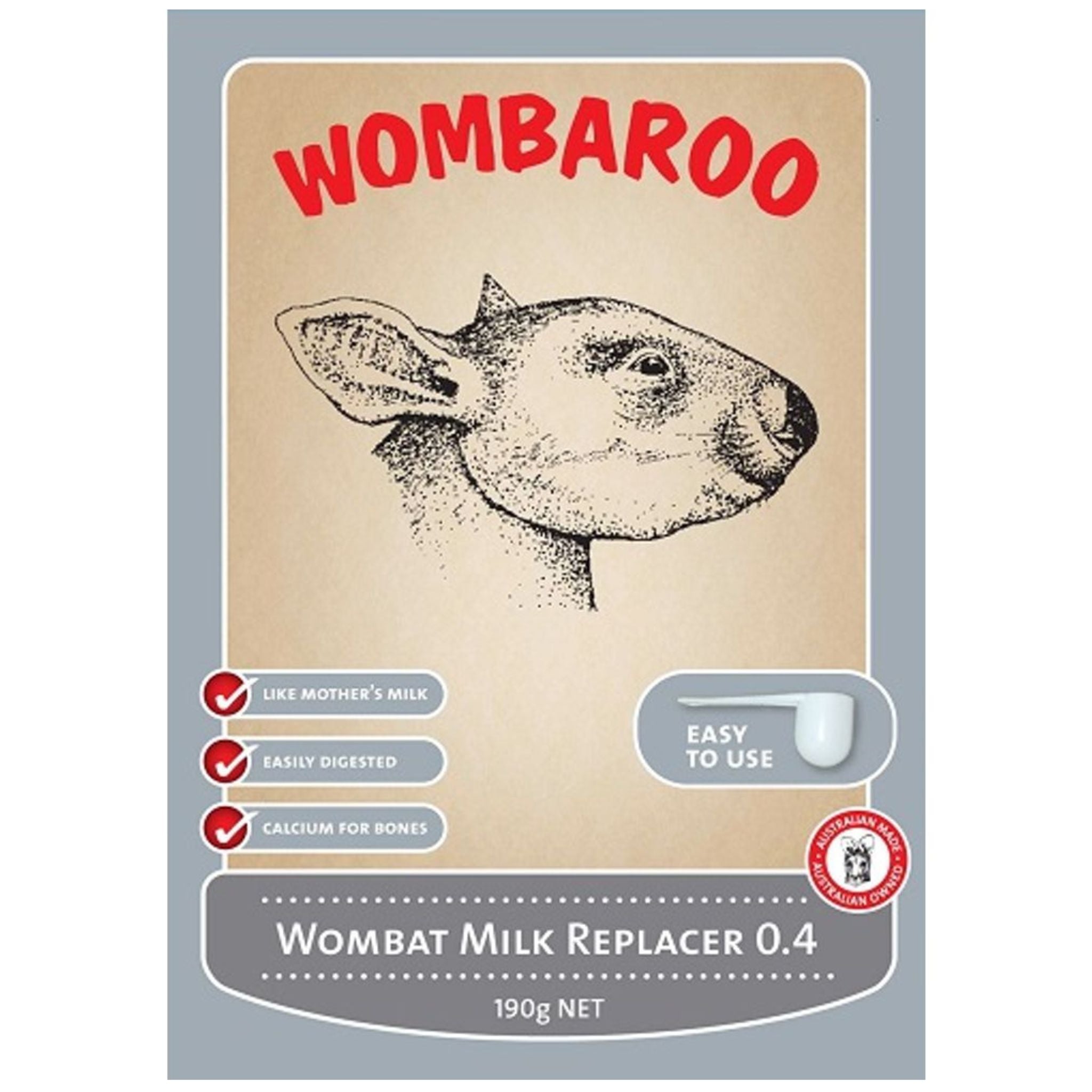 Wombaroo Wombat Milk Replacer 0.4