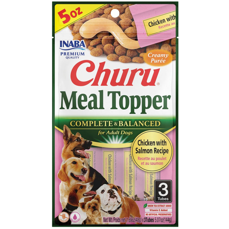 Inaba Dog Churu Meal Topper Chicken with Salmon