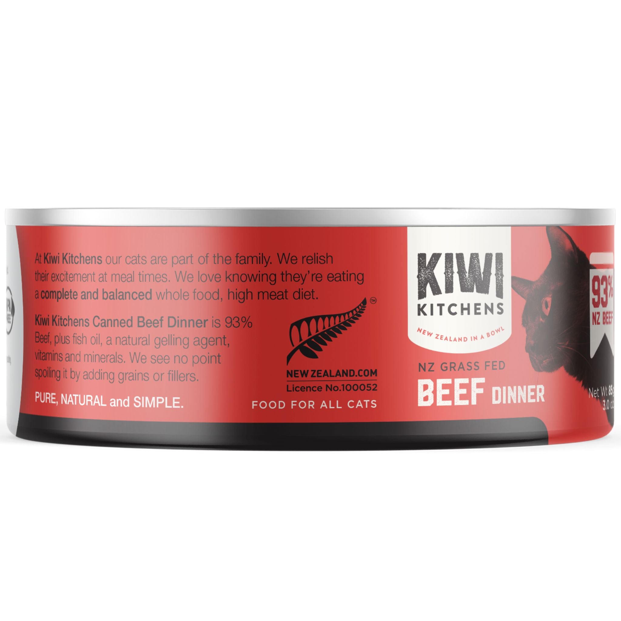 Kiwi Kitchens Beef Dinner Canned Cat Food 170g