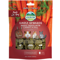Oxbow Simple Rewards Baked Treats With Carrot & Dill 85g pack