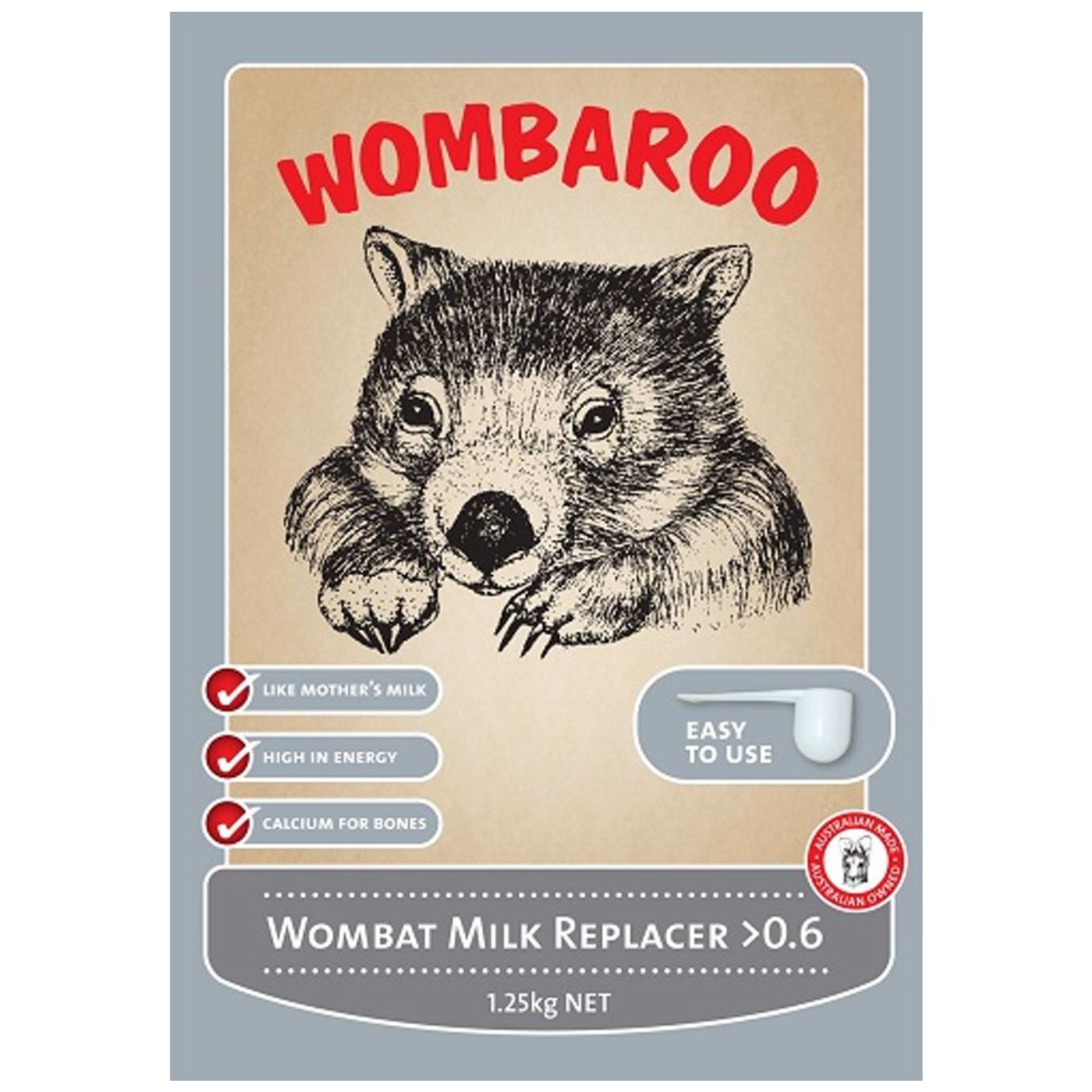 Wombaroo Wombat Milk Replacer >0.6