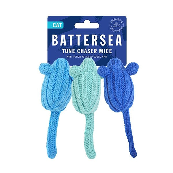Rosewood Cat Toys Battersea Tune Chaser Mice 3 Pack