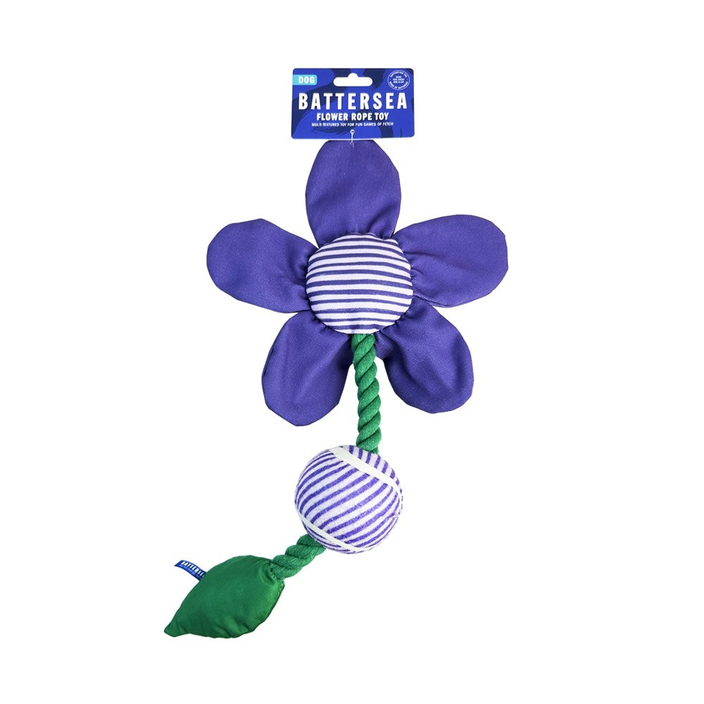 Rosewood Dog Toys Battersea Flower Tug Toy