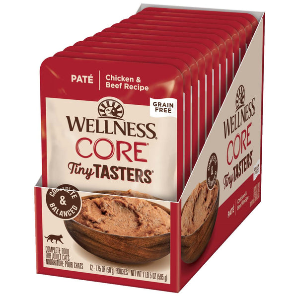 Wellness Core Wet Cat Food Tiny Tasters Chicken & Beef Pate