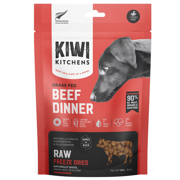 Kiwi Kitchens Freeze-Dried Dog Food Beef Dinner