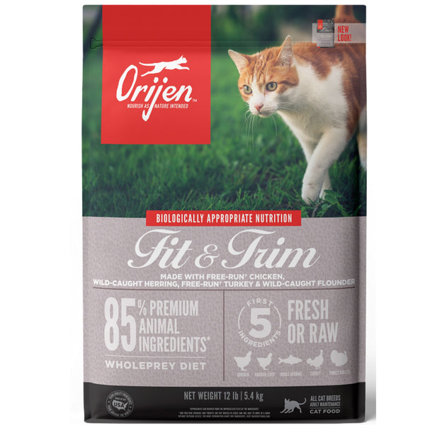 ORIJEN Biologically Appropriate Dry Cat Food Fit and Trim