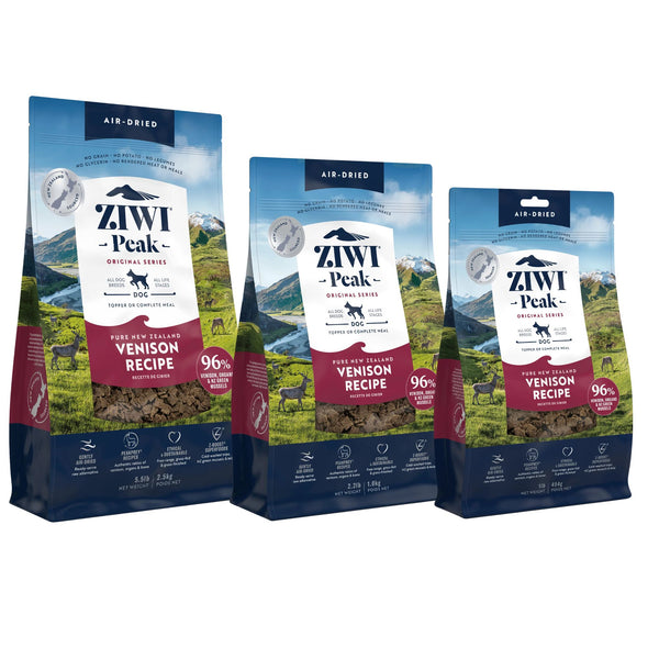 ZIWI Peak Dog Food Air Dried Venison High-Protein | PeekAPaw