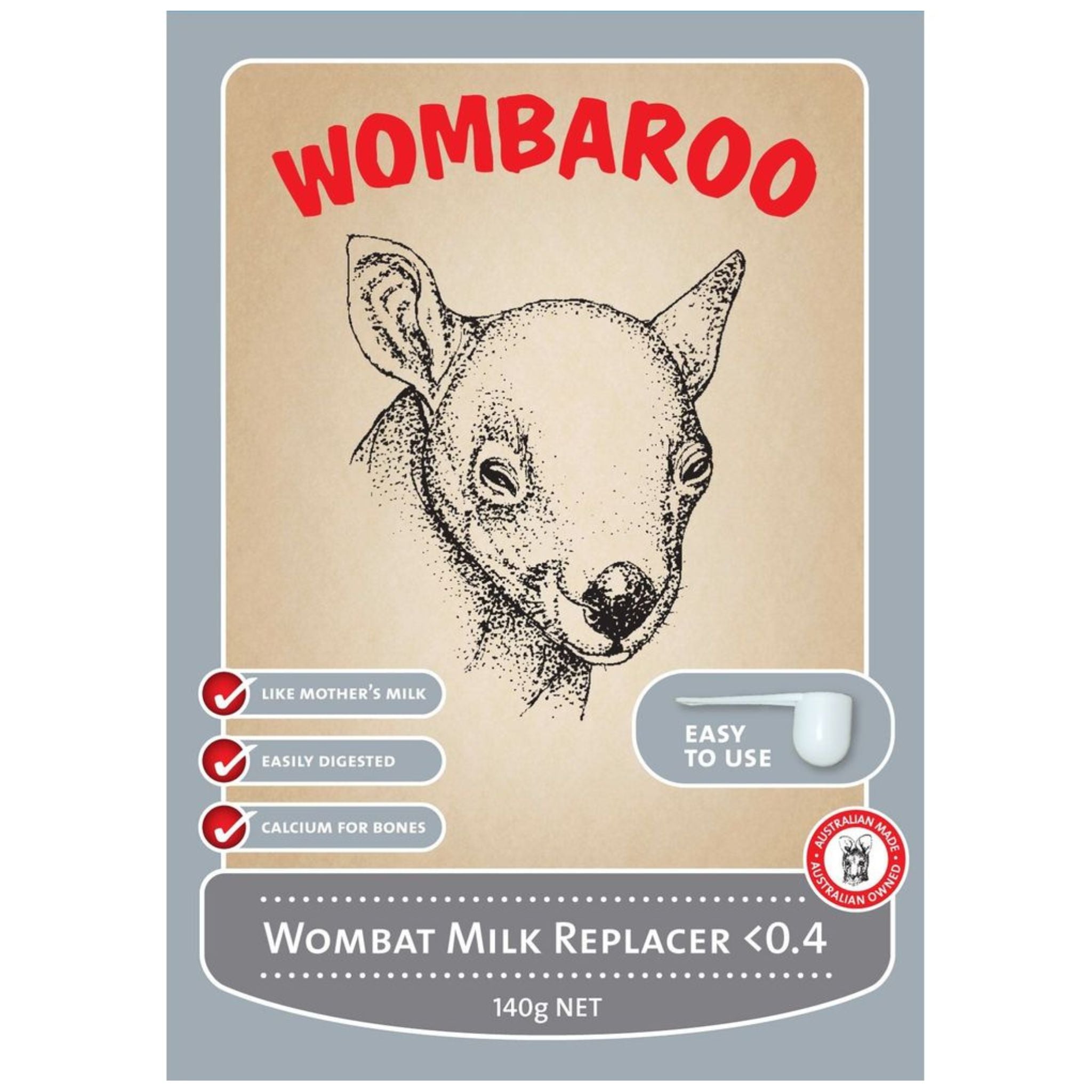 Wombaroo Wombat Milk Replacer <0.4