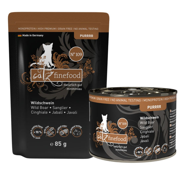 Catz Finefood Purrrr No.109 - Wild Boar | PeekAPaw Pet Supplies