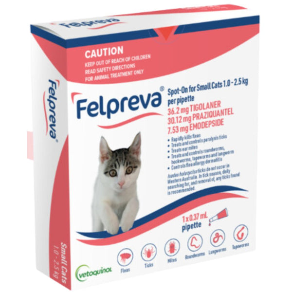 Felpreva Spot On Solutions For Cats  - 1-2.5kg 1Pack | PeekAPaw Pet Supplies
