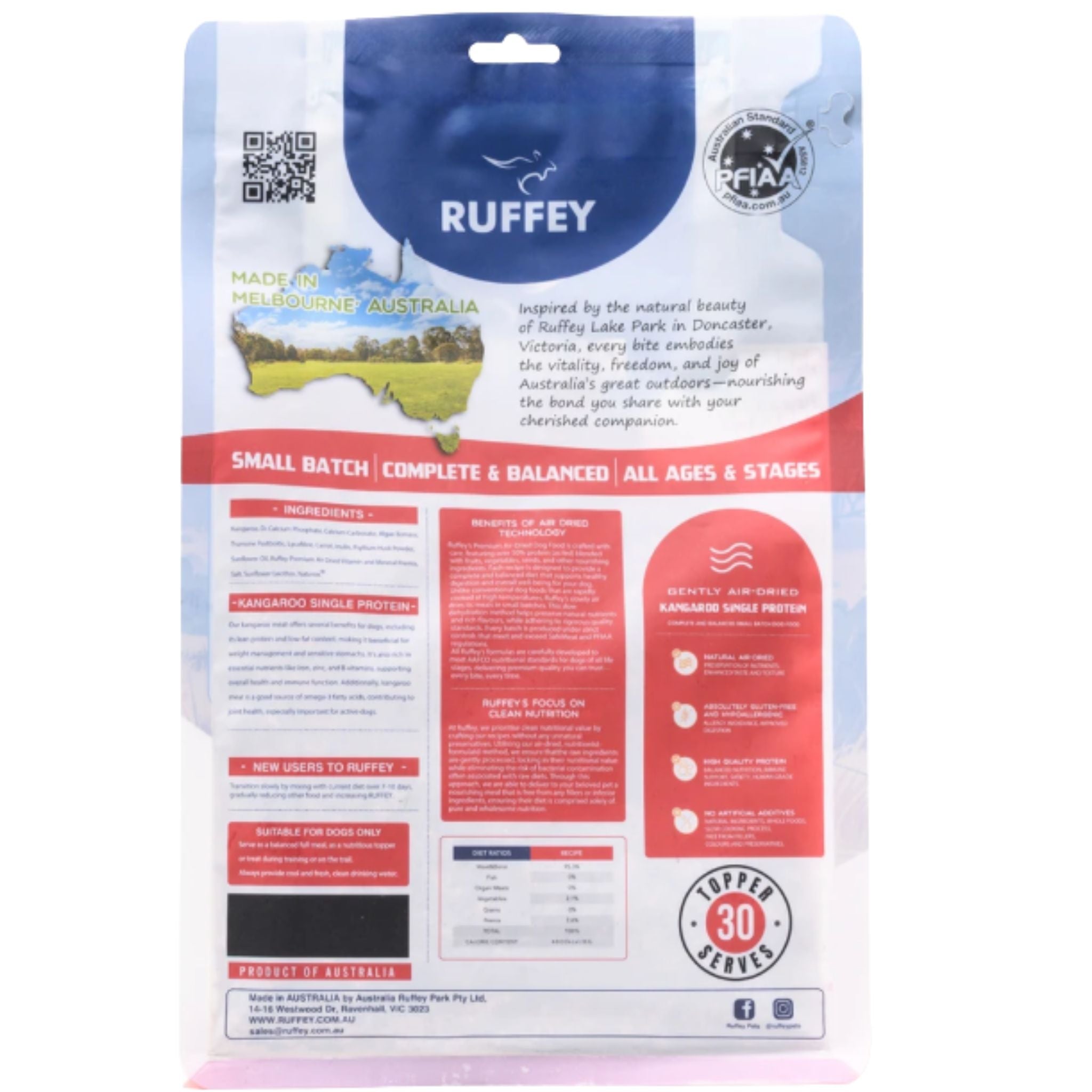 Ruffey Air Dried Dog Food Kangaroo