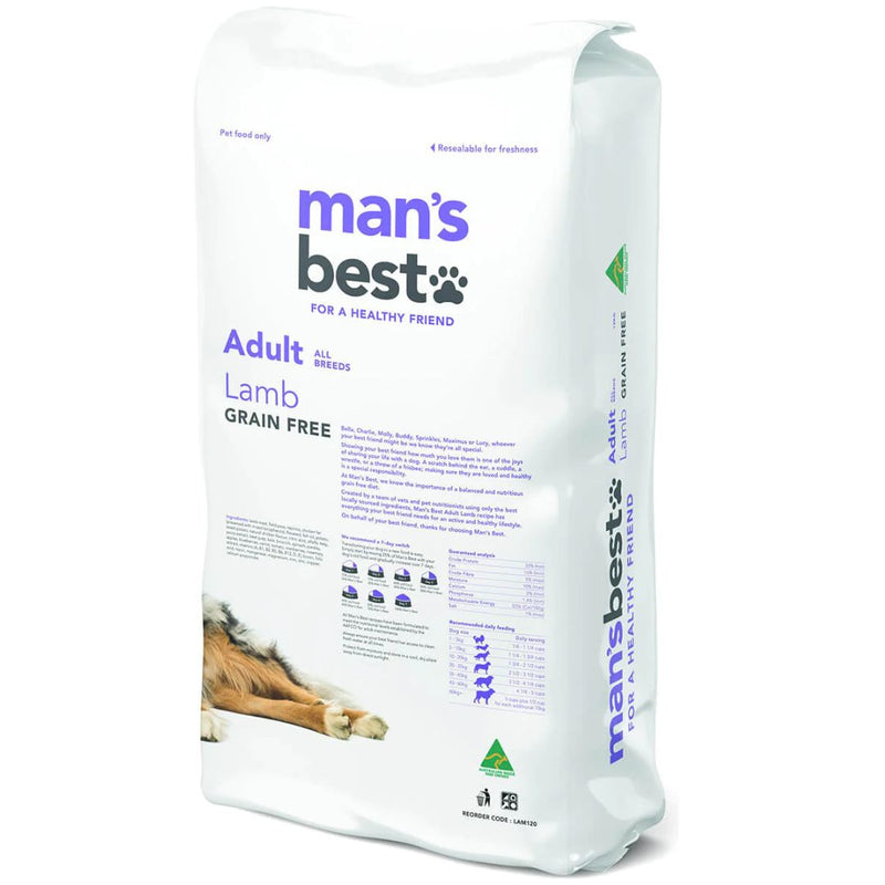 Mans Best Adult Dog Food Lamb | PeekAPaw Pet Supplies