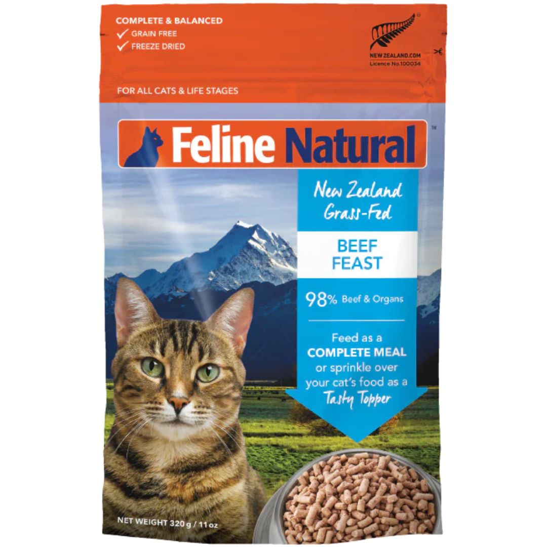 Feline Natural Freeze Dried Beef Feast