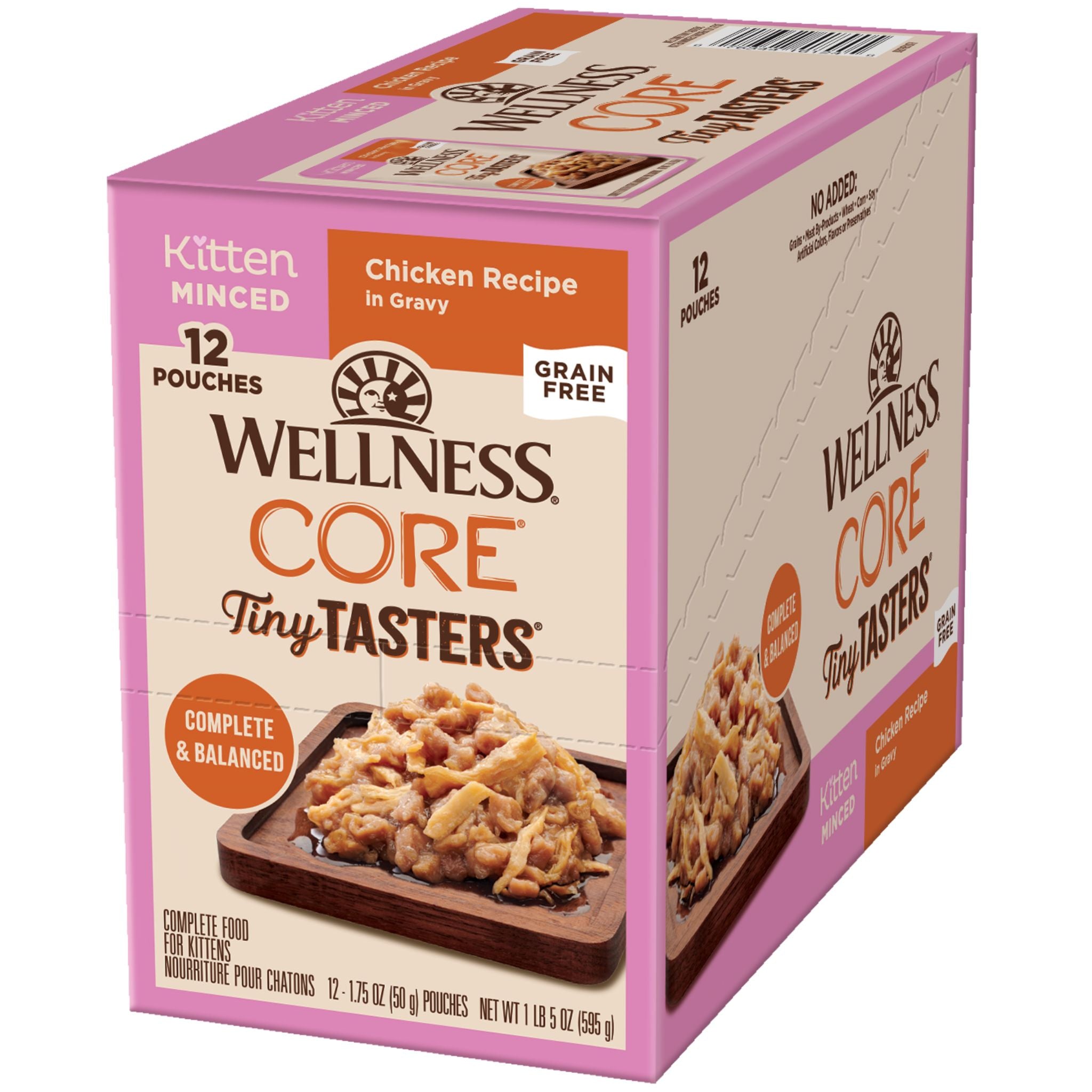 Wellness Core Wet Cat Food Tiny Tasters Kitten Minced Chicken