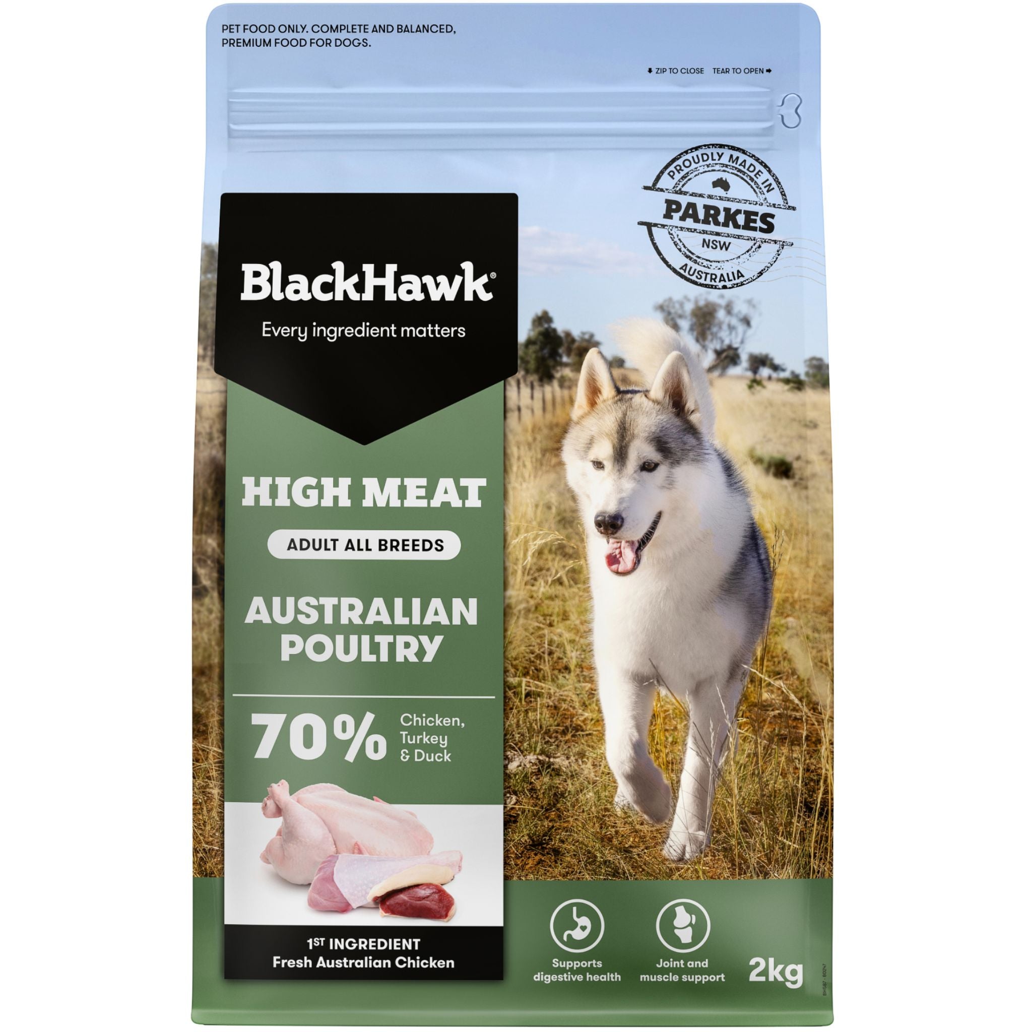 Black Hawk Australian Poultry High Meat Adult Dry Dog Food