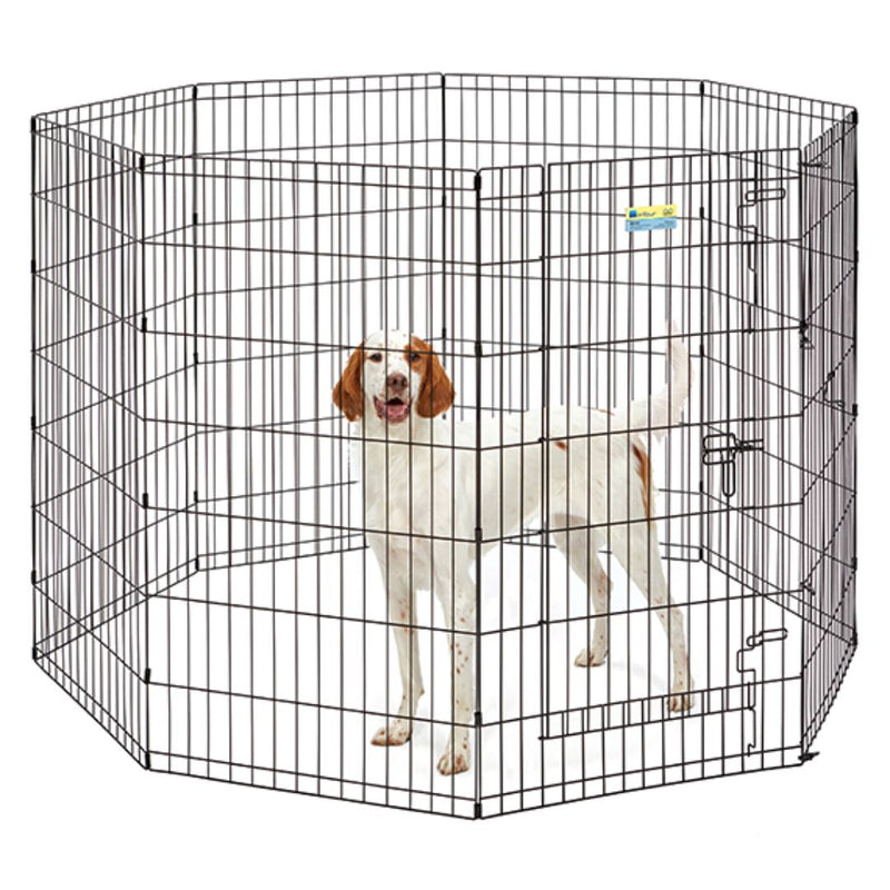 MidWest Homes for Pets Contour Exercise Pen with Door - 42" | PeekAPaw Pet Supplies