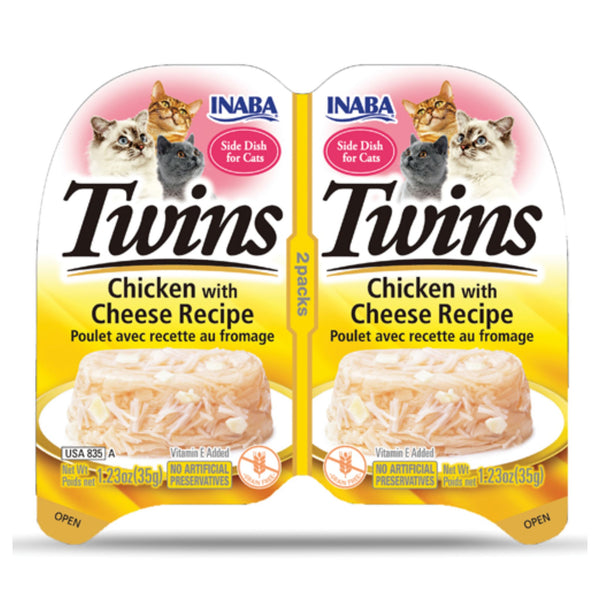 Inaba Cat Treat Twin Packs Chicken with Cheese Recipe 35g x2x6 | PeekAPaw Pet Supplies