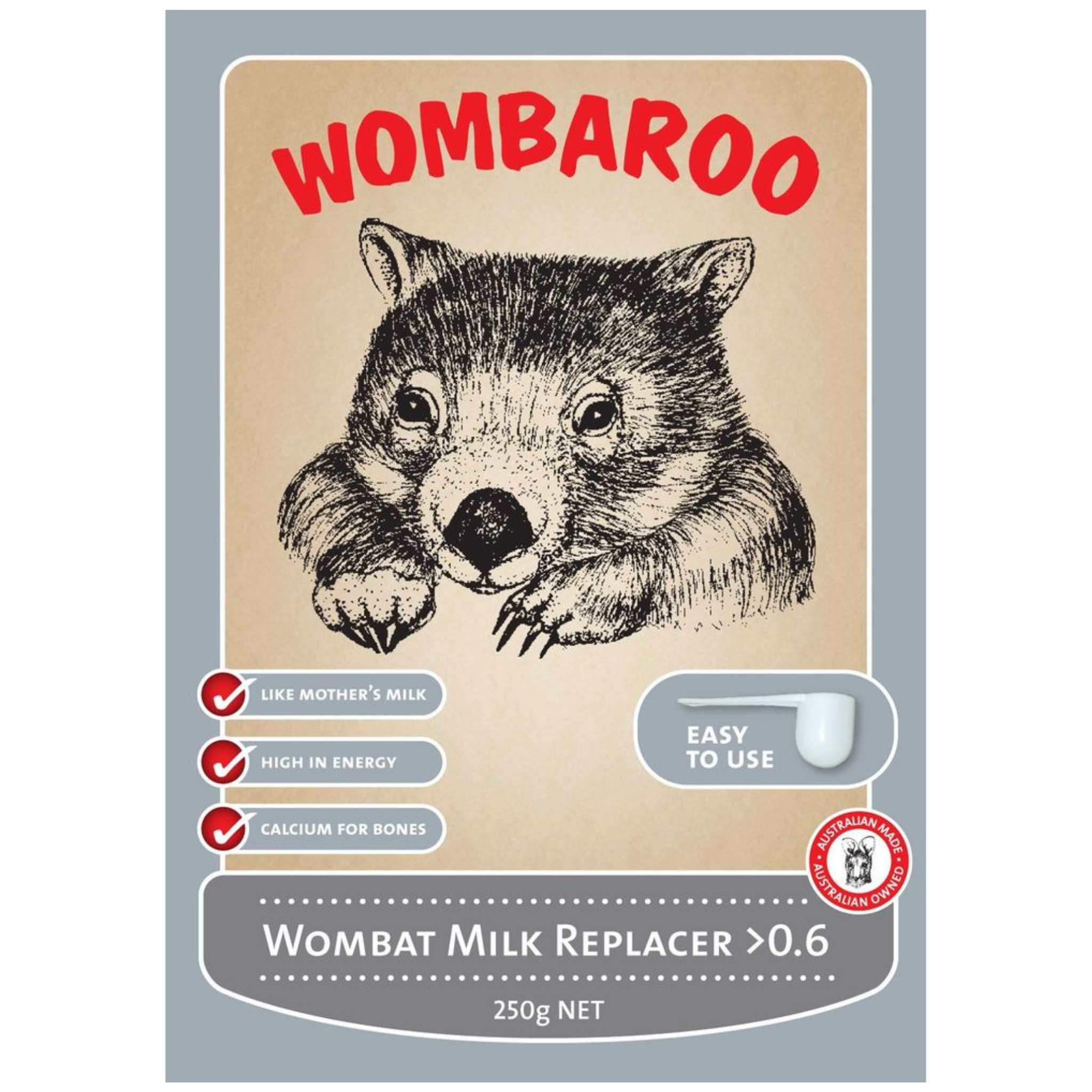 Wombaroo Wombat Milk Replacer >0.6